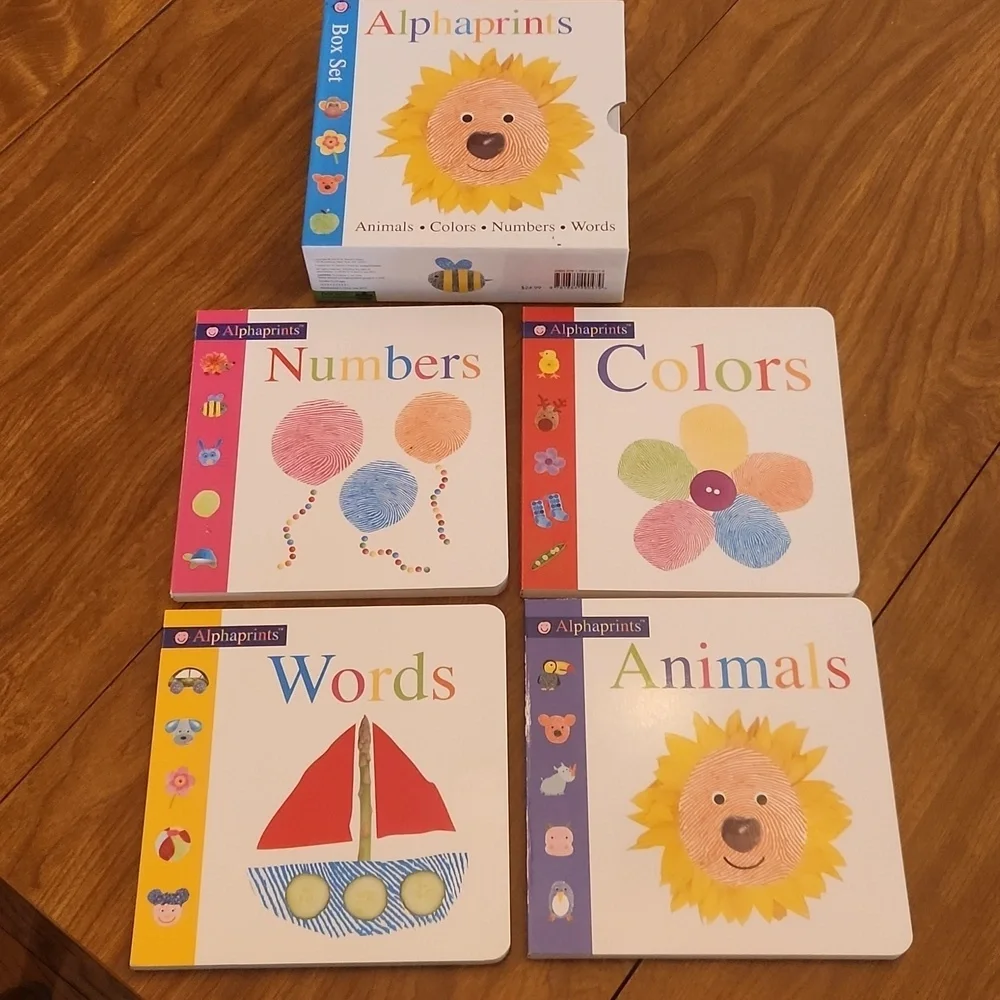 Alphaprints Kids Board Books Set of 4